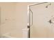 Clean bathroom with shower and bathtub at 6547 Velvet Silk St, North Las Vegas, NV 89084