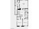 Upstairs floorplan featuring a primary suite, two bedrooms, a loft, laundry and two full bathrooms at 647 N Water St, Henderson, NV 89015