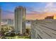 Scenic view of high-rise condos and cityscape under a breathtaking sunset sky at 2747 Paradise Rd # 2206, Las Vegas, NV 89109