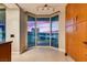 Bright dining area featuring floor to ceiling windows and built in storage at 2747 Paradise Rd # 2206, Las Vegas, NV 89109