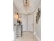 Chic hallway featuring modern lighting, decor, and marble flooring at 2747 Paradise Rd # 2206, Las Vegas, NV 89109