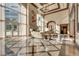 Bright lobby showcasing high ceilings, marbled floors, sitting area, fireplace, and a grand entrance at 2747 Paradise Rd # 2206, Las Vegas, NV 89109