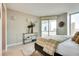 Comfortable main bedroom features modern decor and city skyline views at 2747 Paradise Rd # 2206, Las Vegas, NV 89109