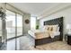 This main bedroom is spacious and includes a large window with natural light and comfortable seating at 2747 Paradise Rd # 2206, Las Vegas, NV 89109