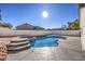 Inviting backyard oasis featuring a sparkling pool and spa at 5604 Island Breeze Ct, Las Vegas, NV 89130