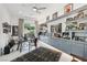 Spacious home office with built in shelving and glass top desk at 667 Palisade Rim Dr, Henderson, NV 89012