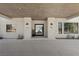 A modern home featuring a front entrance, and a paver driveway at 2401 Driftwood Dr, Las Vegas, NV 89107