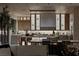 Modern kitchen with sleek countertops, an island, and an open flow to the dining and living spaces at 2401 Driftwood Dr, Las Vegas, NV 89107