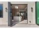 Modern home featuring a kitchen with a center island and stainless steel appliances, wood floors, and a skylight at 2401 Driftwood Dr, Las Vegas, NV 89107
