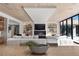 Bright living room with open floor plan, fireplace, and comfortable seating at 2401 Driftwood Dr, Las Vegas, NV 89107