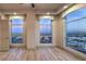 Bedroom with hardwood floors and stunning city views at 9101 Alta Dr # 1406, Las Vegas, NV 89145