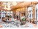 Elegant lobby with ornate fireplace and comfortable seating at 9101 Alta Dr # 1406, Las Vegas, NV 89145