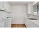 Clean kitchen with white cabinets and a double sink at 120 Maple St, Henderson, NV 89015