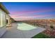 Relaxing kidney shaped pool with mountain views and beautiful sunset at 1928 Oliver Springs St, Henderson, NV 89052