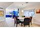 Kitchen dining area with round table and four chairs at 2240 Mohigan Way, Las Vegas, NV 89169