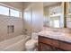 Well-appointed bathroom with tile shower and sink at 3 Palmbrook Ln, Henderson, NV 89052