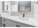 Vanity with quartz countertop and modern sink at 3490 Allegheny Dr, Las Vegas, NV 89122