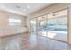 Dining room with sliding glass doors to backyard and pool at 421 Point Sur Ave, Las Vegas, NV 89138