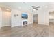 Living room with fireplace and hardwood floors at 421 Point Sur Ave, Las Vegas, NV 89138