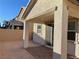 Covered patio with brick pavers and a view of the neighboring homes at 4763 Illustria Ave, Las Vegas, NV 89141