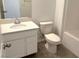 Clean bathroom with tub, toilet and vanity at 4763 Illustria Ave, Las Vegas, NV 89141