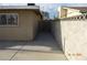 Backyard view showcasing block walls and a concrete surface at 4709 W Alpine Pl, Las Vegas, NV 89107
