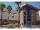 Close-up view of the YMCA's exterior highlighting its architectural details and clear signage at 4709 W Alpine Pl, Las Vegas, NV 89107
