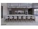 Modern kitchen featuring a large marble island with seating and stainless steel appliances at 495 Cityview Ridge Dr, Henderson, NV 89012