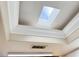 Ceiling detail showcasing a skylight and crown molding at 3719 Colonial Dr, Las Vegas, NV 89121