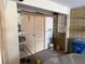 Garage with storage shelving and ample space at 3719 Colonial Dr, Las Vegas, NV 89121