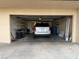 Attached garage with space for one car and storage at 3719 Colonial Dr, Las Vegas, NV 89121