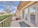 Private patio with double doors leading to the interior at 3719 Colonial Dr, Las Vegas, NV 89121