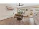 Casual dining area with a table and four chairs near sliding doors at 4767 Del Sueno Dr, Las Vegas, NV 89120