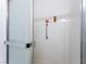 Shower stall with white tile at 664 Spring Rd, Indian Springs, NV 89018