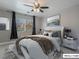 Bright bedroom with large bed and window seating at 9637 Lions Peak Ct, Las Vegas, NV 89139