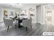 Formal dining room with a table and chairs, near kitchen at 9637 Lions Peak Ct, Las Vegas, NV 89139