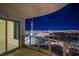Balcony with a view of the Stratosphere Tower, offering stunning city views at 222 Karen Ave # 3907, Las Vegas, NV 89109