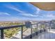 Balcony view of the city skyline, golf course, and mountains at 222 Karen Ave # 3907, Las Vegas, NV 89109