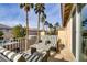 Private patio with seating area and view of neighborhood at 11009 Pentland Downs St, Las Vegas, NV 89141