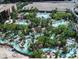 Expansive aerial view of a large resort-style pool area at 125 E Harmon Ave # 3716, Las Vegas, NV 89109