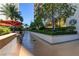 Landscaped walkway leading to Starbucks and other amenities at 125 E Harmon Ave # 3716, Las Vegas, NV 89109