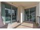 Spacious balcony with sliding glass doors, offering city views at 222 Karen Ave # 401, Las Vegas, NV 89109