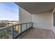 Spacious balcony overlooking city views at 222 Karen Ave # 401, Las Vegas, NV 89109