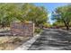 Stone entrance sign of Sterling Ridge community at 5 Moonfire Dr, Las Vegas, NV 89135