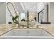 Modern kitchen sink with a sleek faucet and ample counter space at 5 Moonfire Dr, Las Vegas, NV 89135