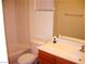 Bathroom features a tub, toilet and vanity at 3367 Villa Fiori Ave, Las Vegas, NV 89141