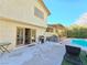 Private backyard with pool and patio access at 5882 W Viking Rd, Las Vegas, NV 89103