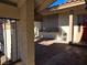 View of the tiled patio from a side angle at 5882 W Viking Rd, Las Vegas, NV 89103