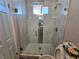 Large walk-in shower with glass enclosure at 5882 W Viking Rd, Las Vegas, NV 89103