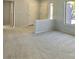 Spacious living room featuring carpet and neutral walls at 11037 Hawk Valley Ave, Las Vegas, NV 89134